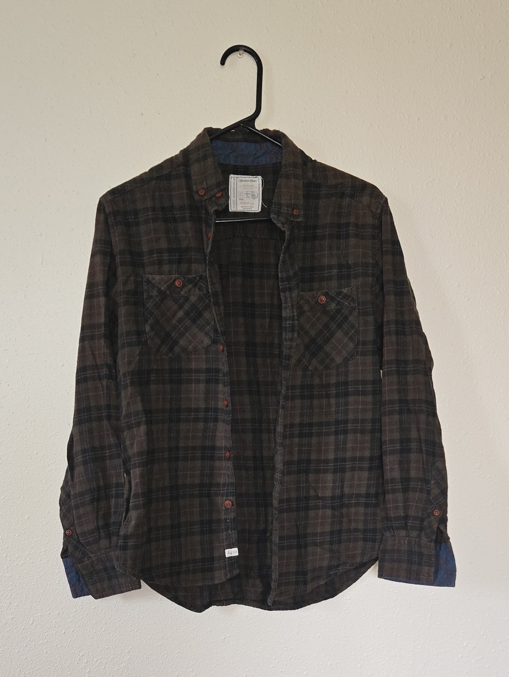 Alexander Julian Dark Brown Plaid Long Sleeve Shirt